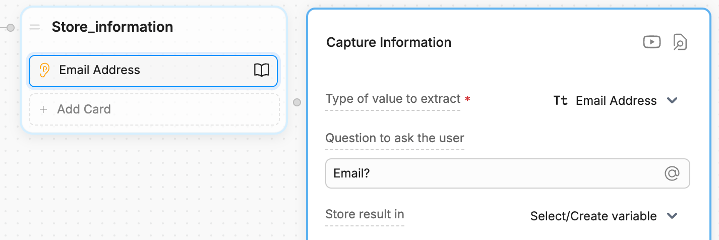 Assign a value to a variable