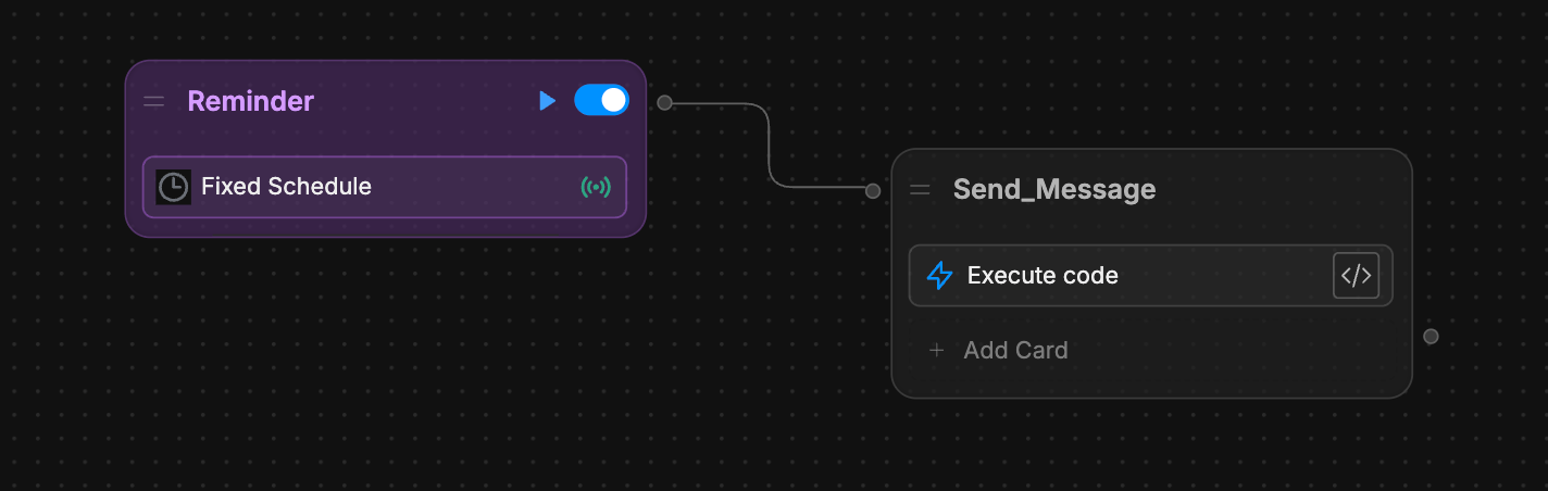 Execute code