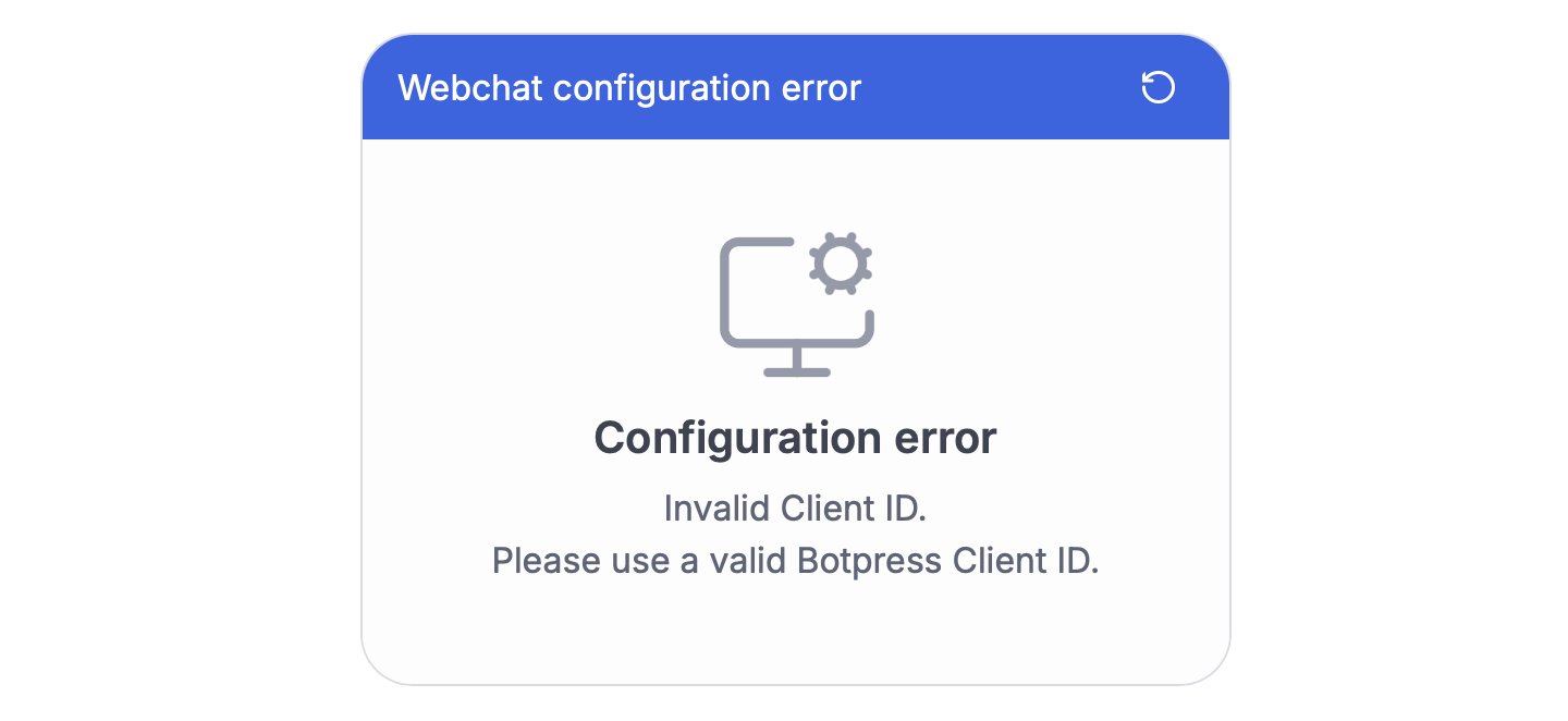 Invalid client ID
