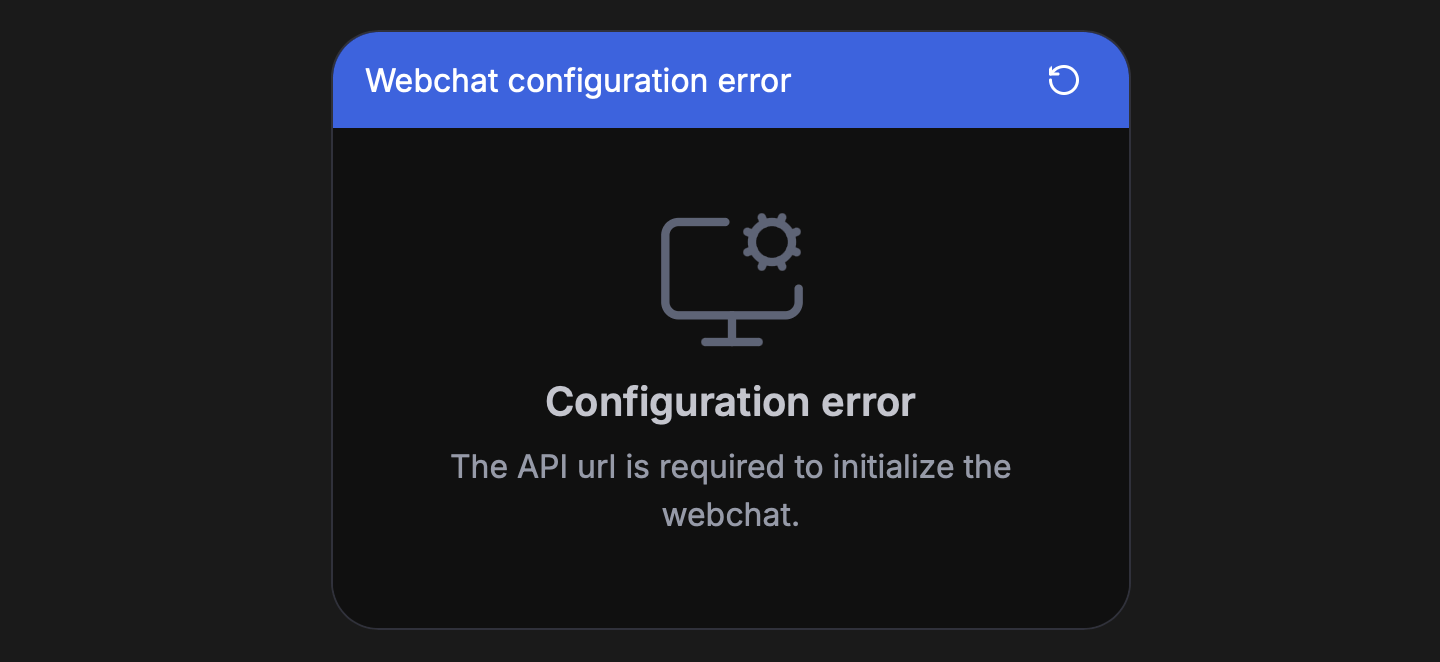 Missing API URL