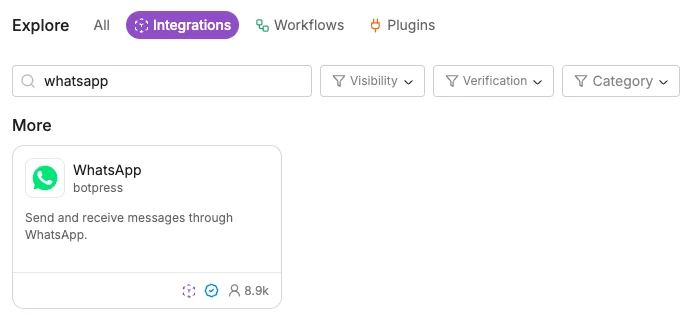 Search Botpress Hub
