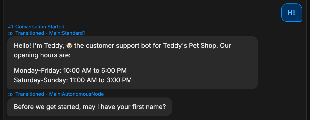 New conversation