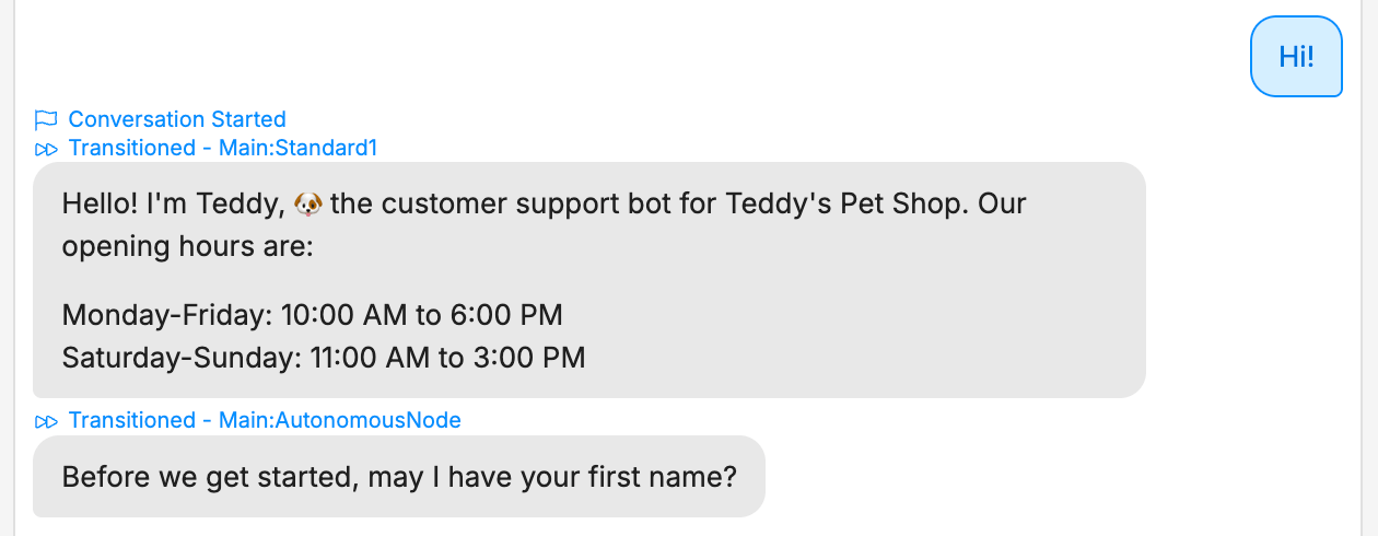 New conversation