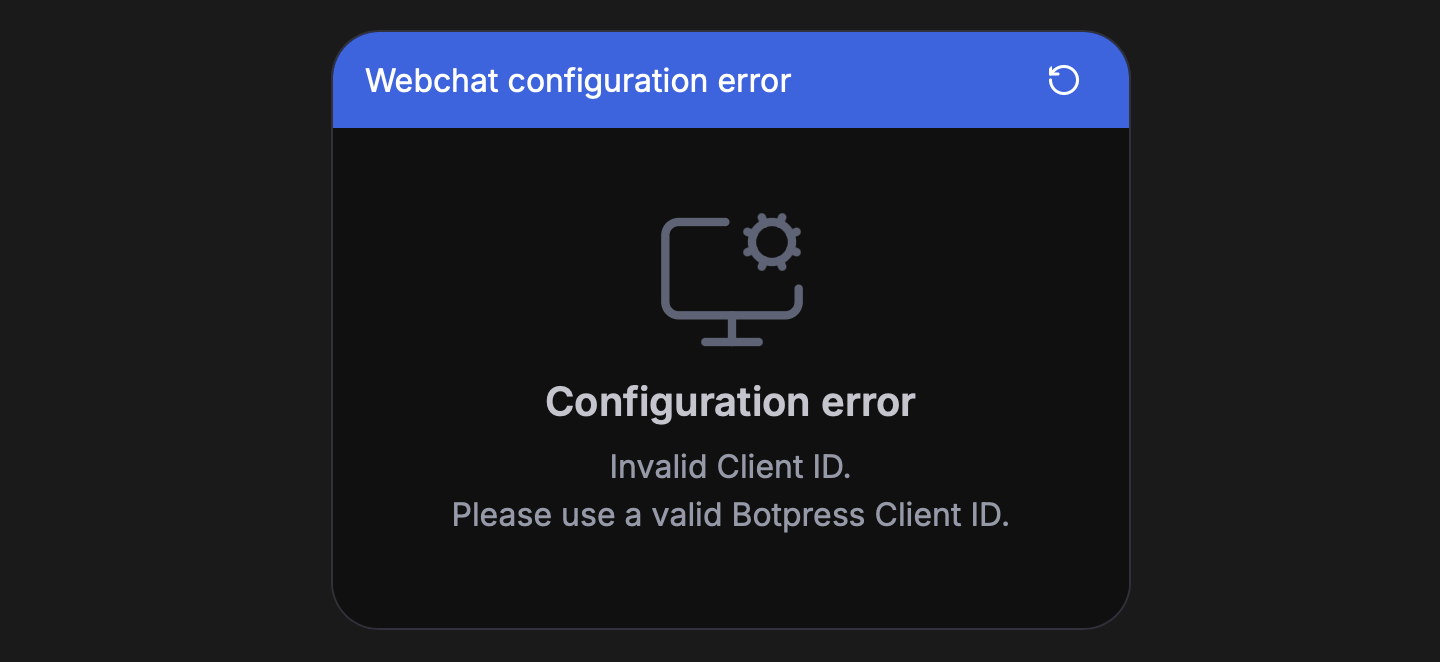 Invalid client ID