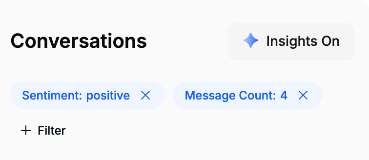 Conversation filters