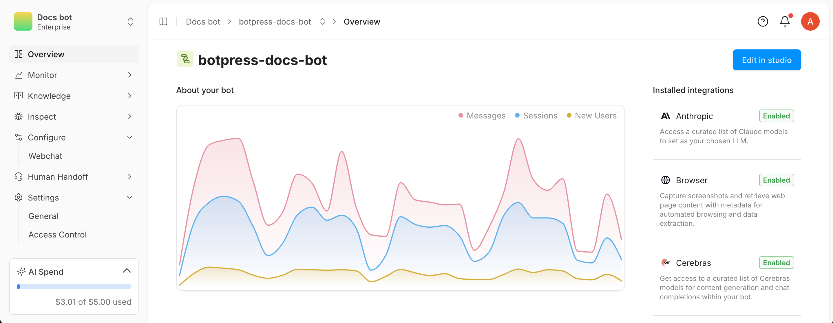 Dashboard layout update