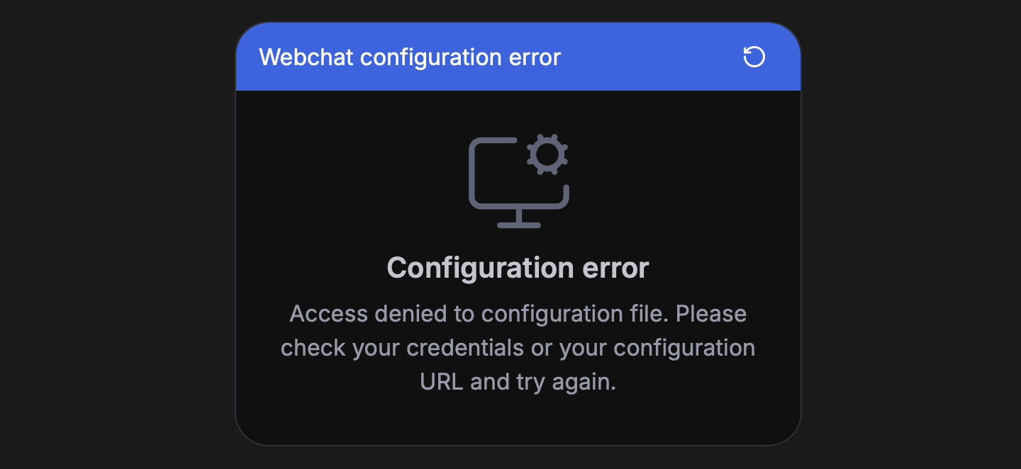 Config access denied
