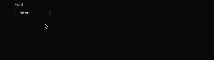 Search fonts