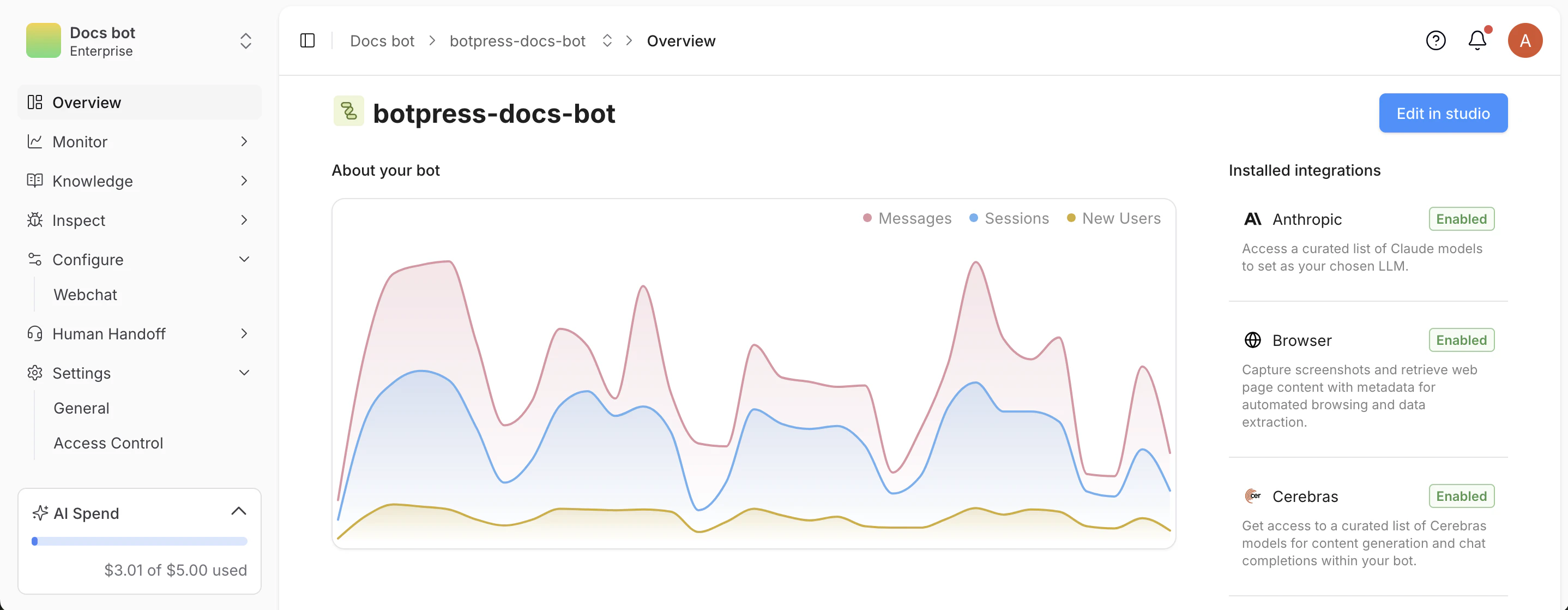 Dashboard layout update