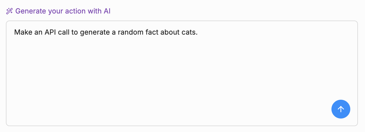 Action prompt example