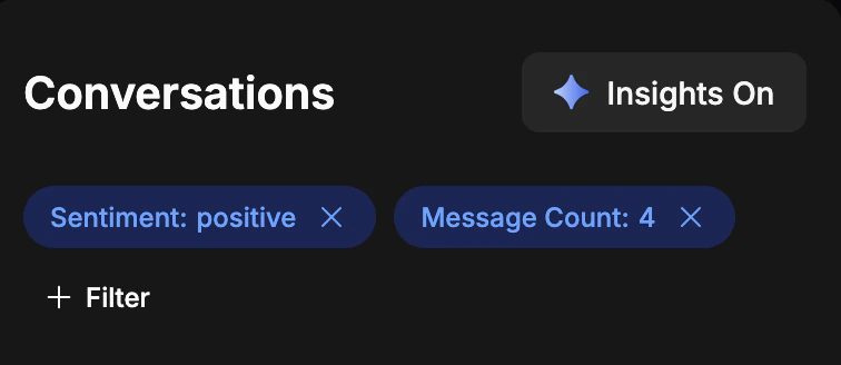 Conversation filters