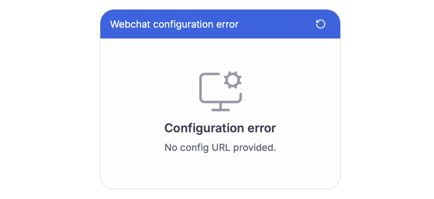 Missing config URL