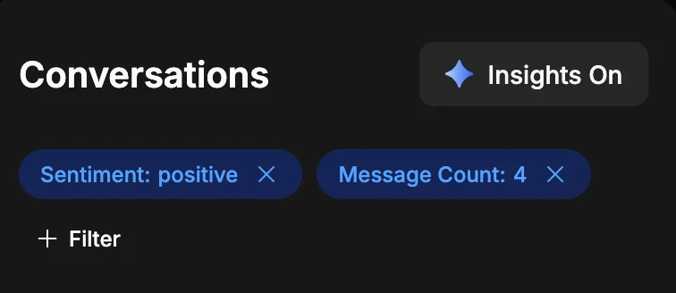 Conversation filters