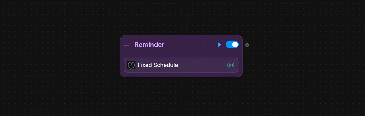Fixed Schedule Trigger
