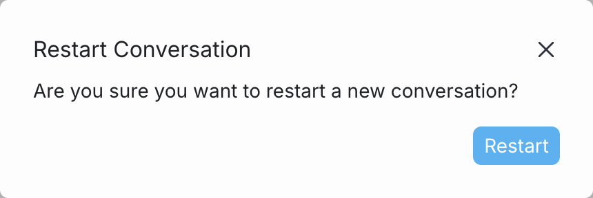New conversation modal