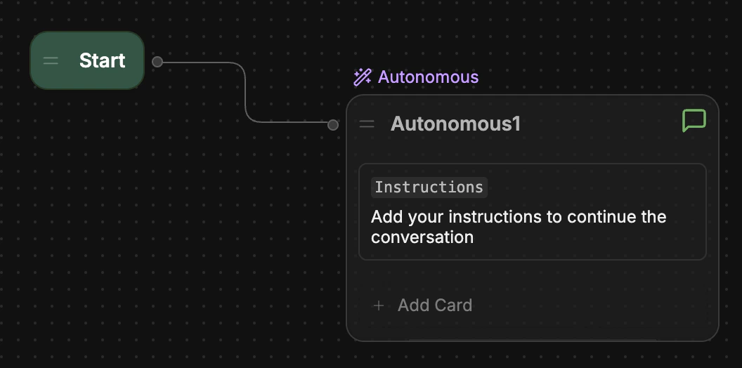 Workflow with start connection to main Workflow