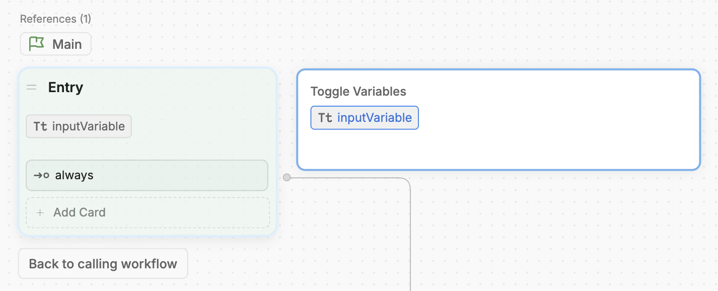 Toggle input variable