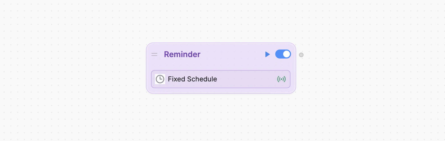Fixed Schedule Trigger