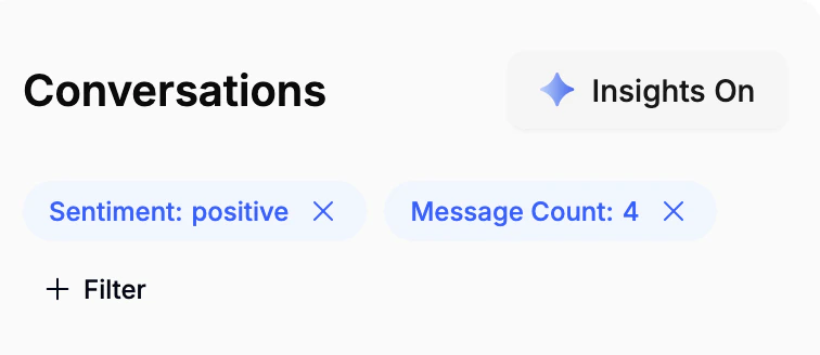 Conversation filters