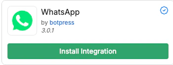 Install integration