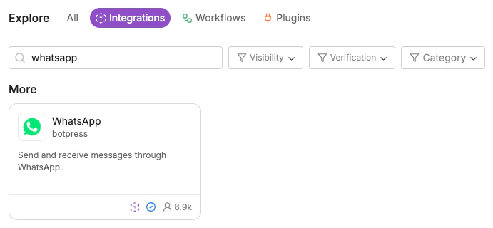 Search Botpress Hub