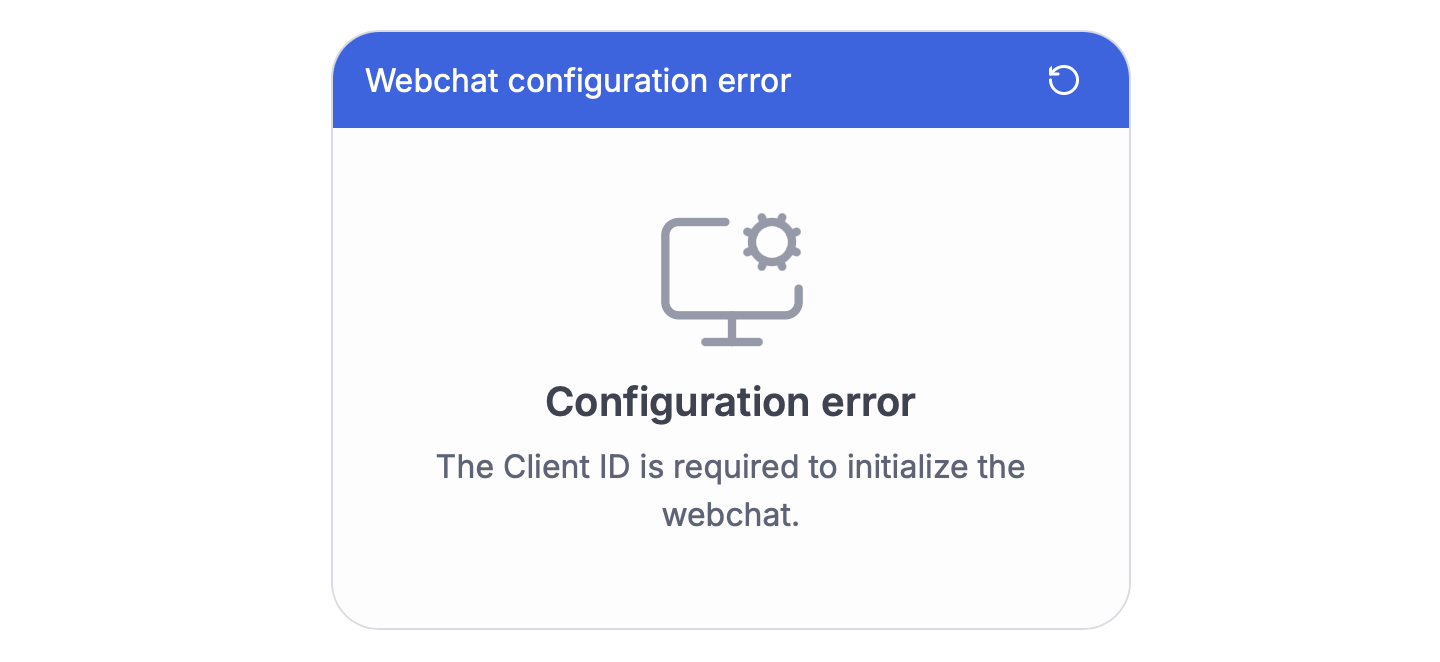 Missing client ID