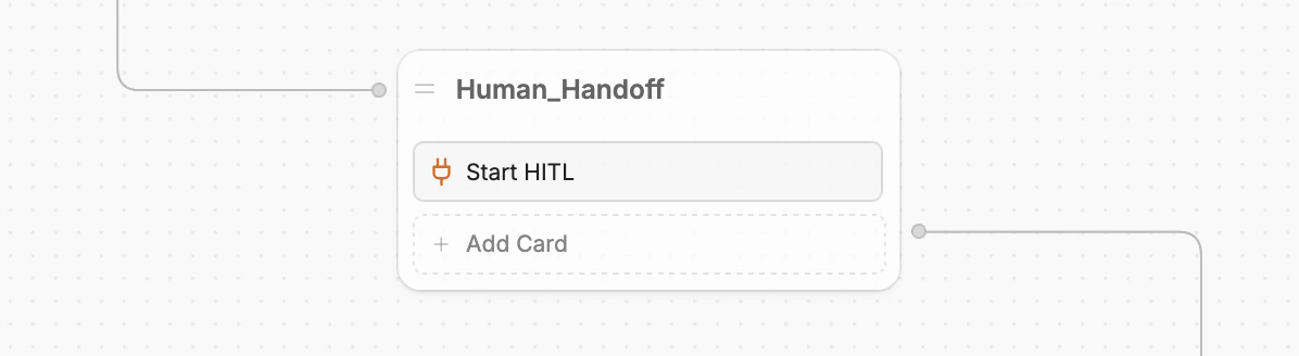 Start HITL Card