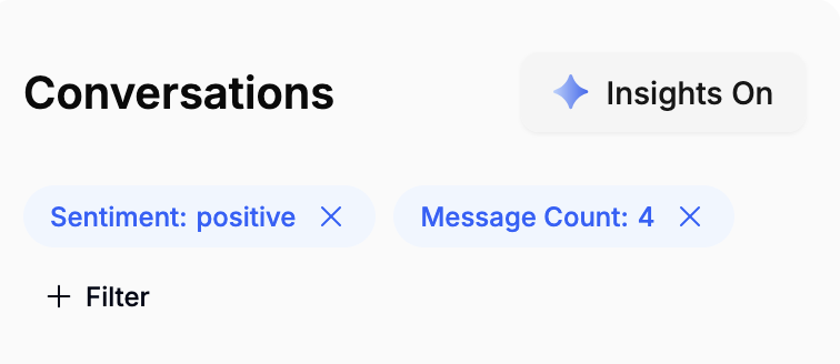 Conversation filters