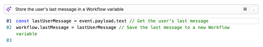 Execute Code - Botpress
