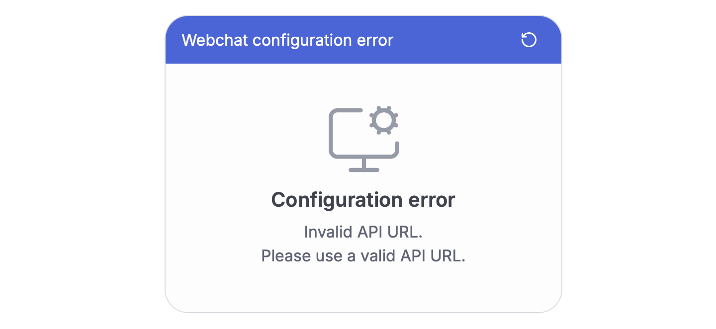 Invalid API URL