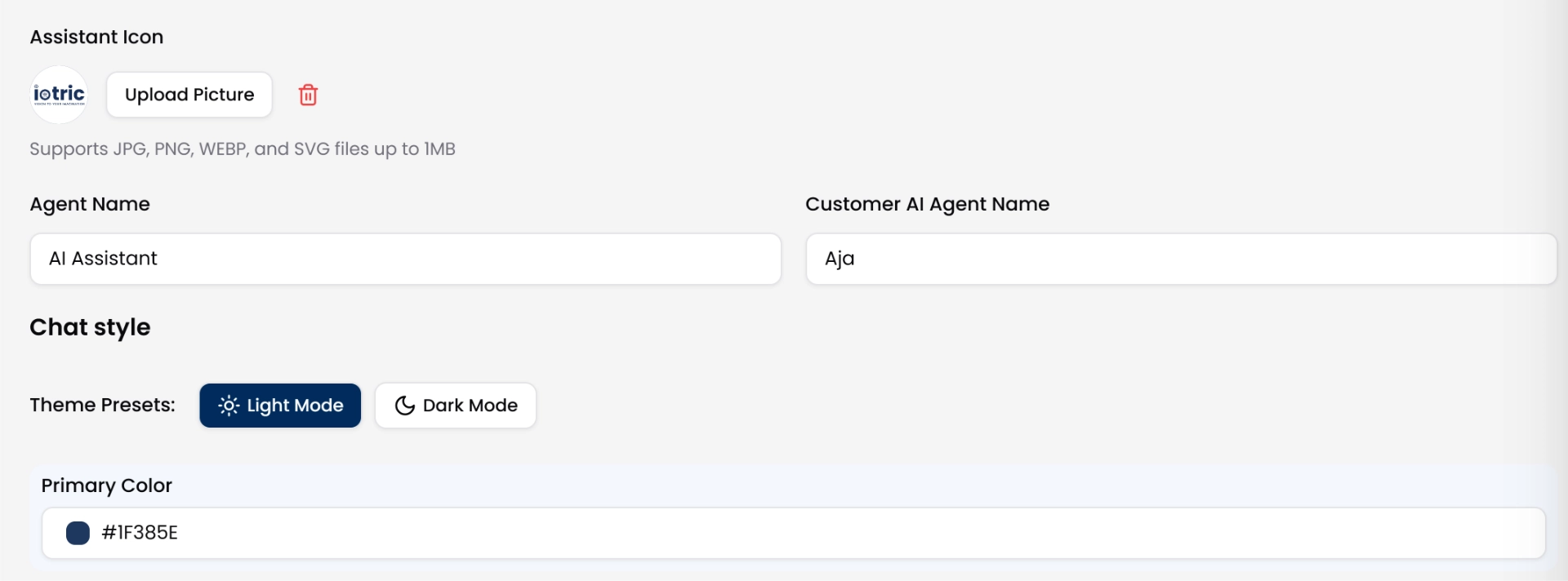 Customizable Appearance