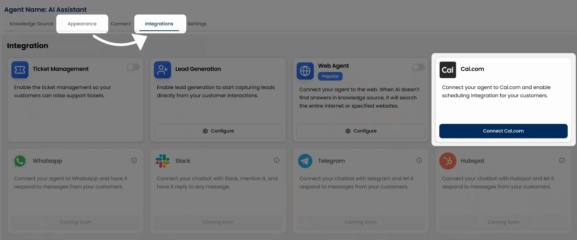 How to connect Cal.com with botric