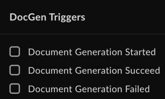 Doc Genのイベントトリガー