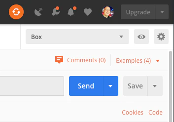 Postman Send button