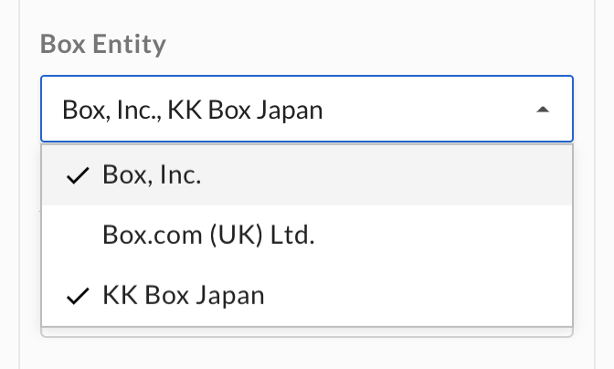 Multi Select metadata field - Box Dev Docs