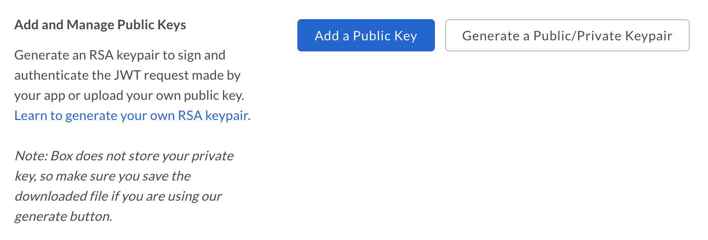 Setup with JWT - Box Dev Docs