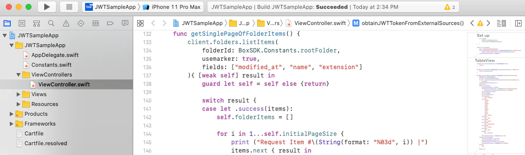 iOSエミュレータ