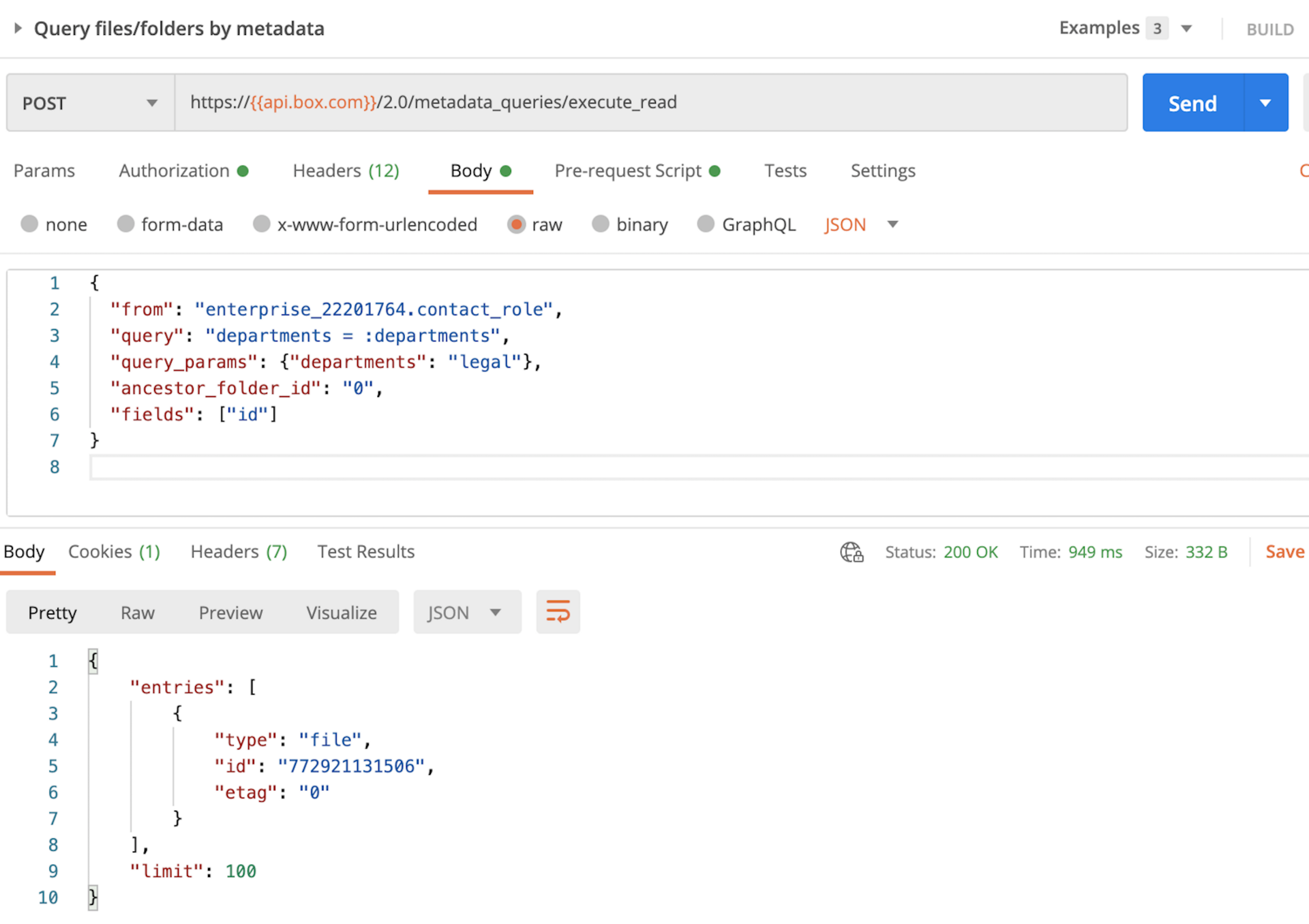 Use the Metadata Query API - Box Dev Docs