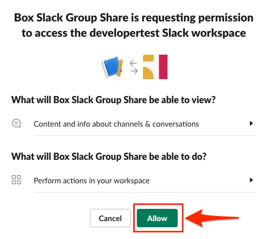 Slack Boxes Slackの構成 - Box Dev Docs