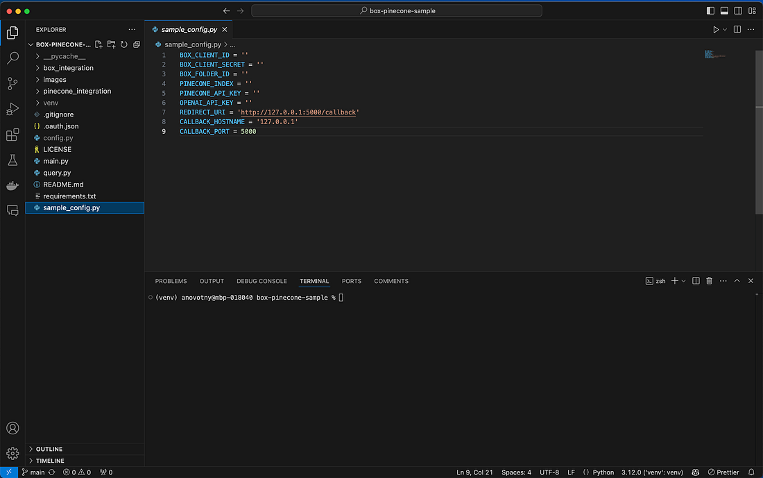 Configuration file