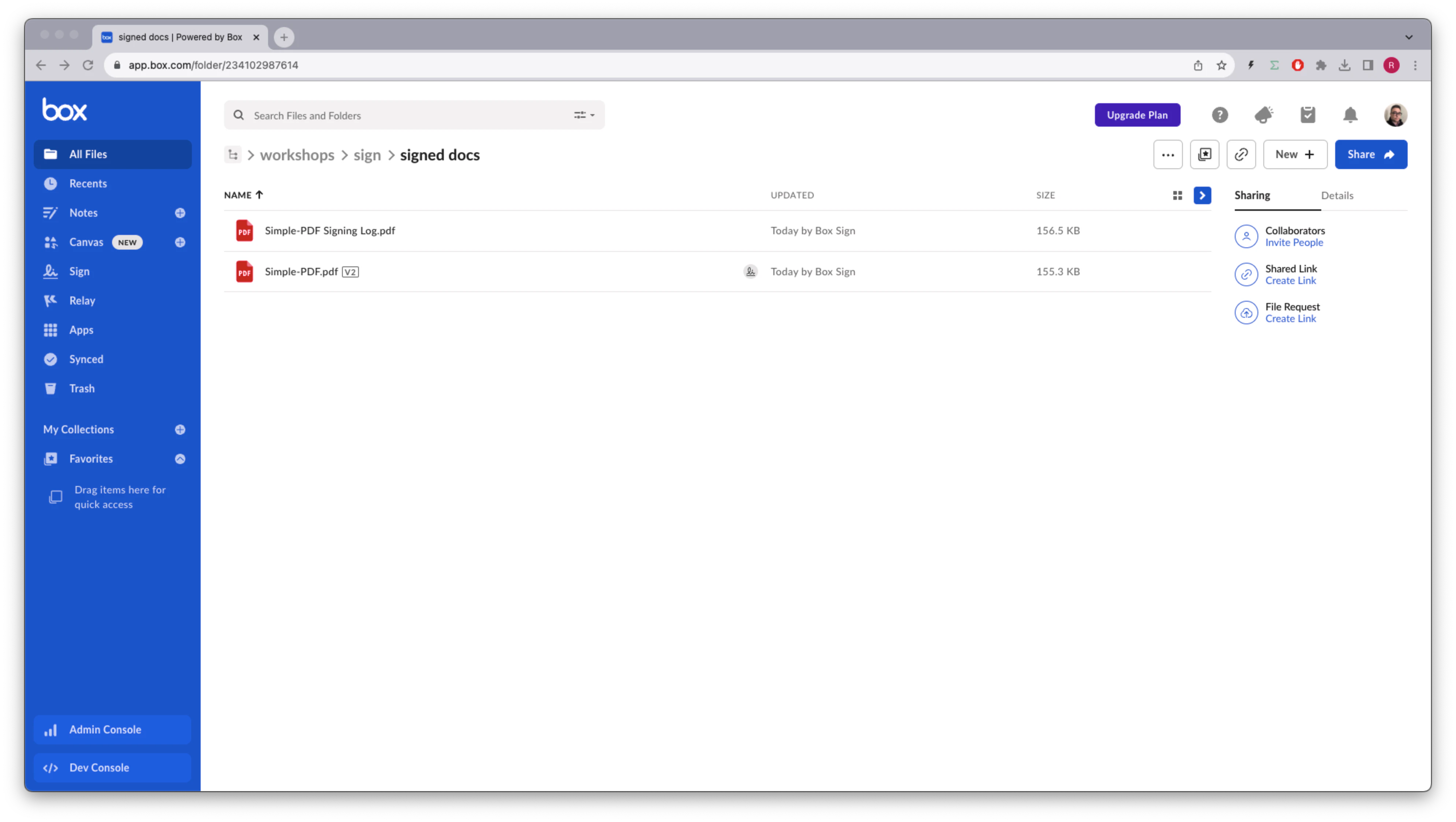 Signing unstructured docs - Box Dev Docs