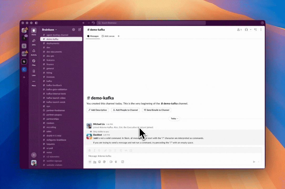 Messaging Kafka in Slack