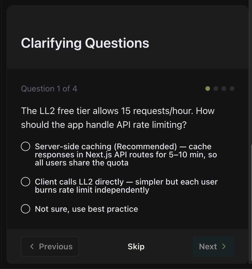 Refine the rough idea with AI into a detailed specification