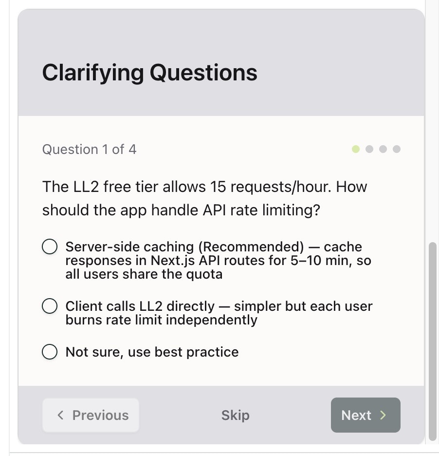 Refine the rough idea with AI into a detailed specification