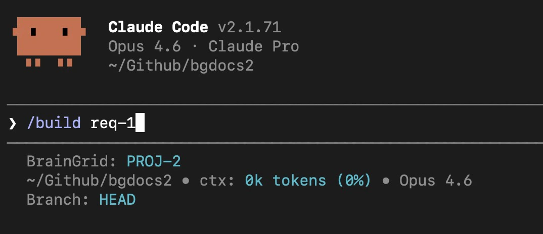 Build instruction in Claude.