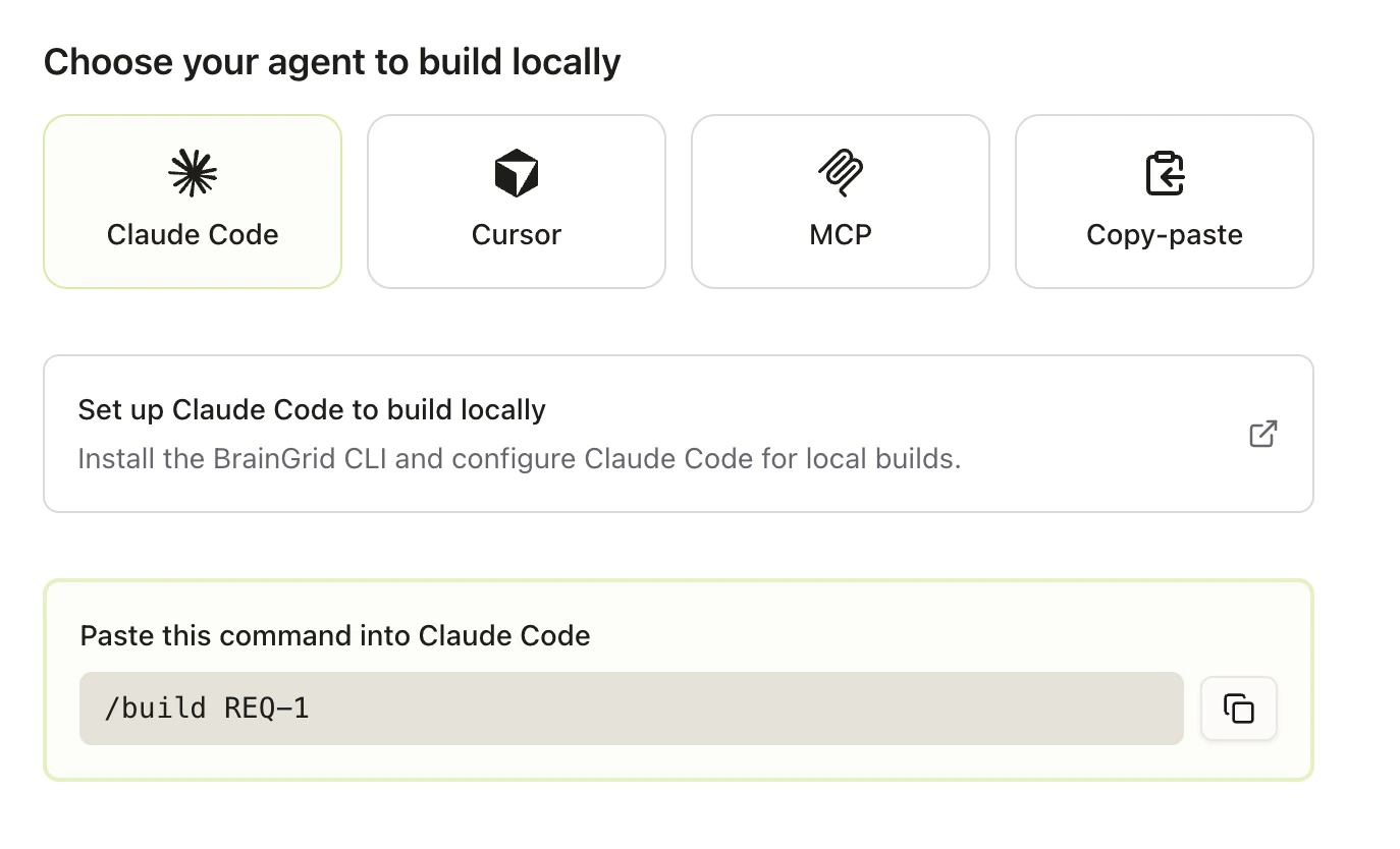 Instructions to build your requirement.