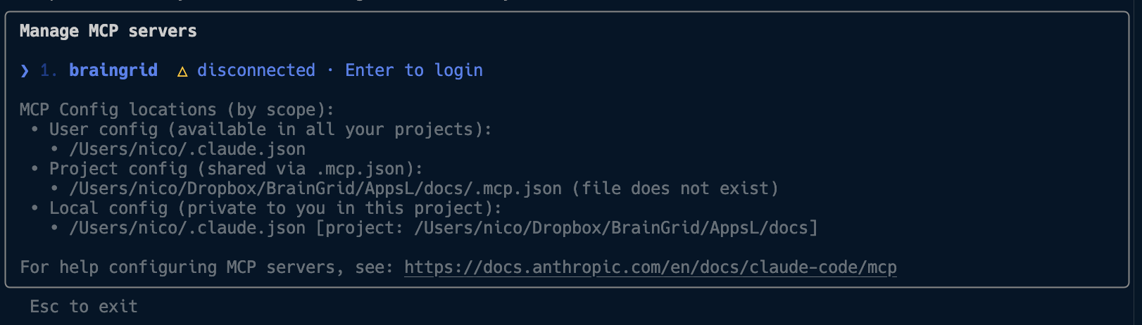 Manage MCP servers