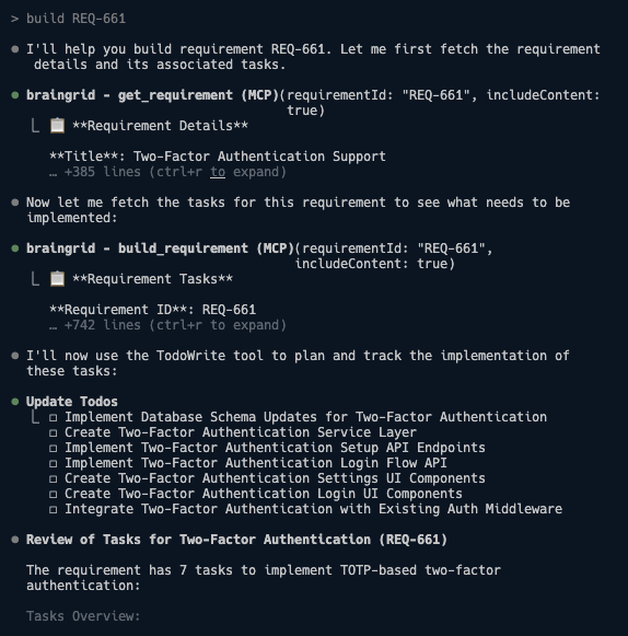 Build tasks