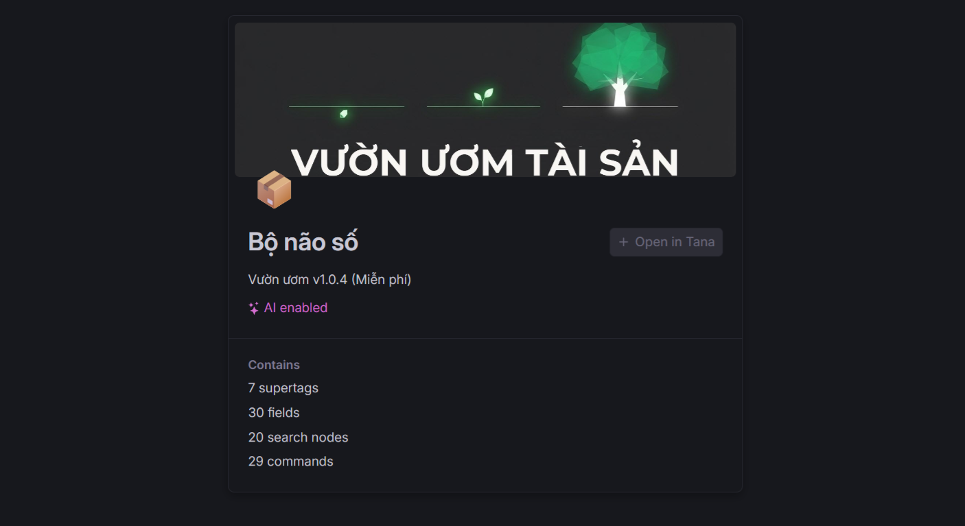 Mẫu Bộ não số - Vườn ươm