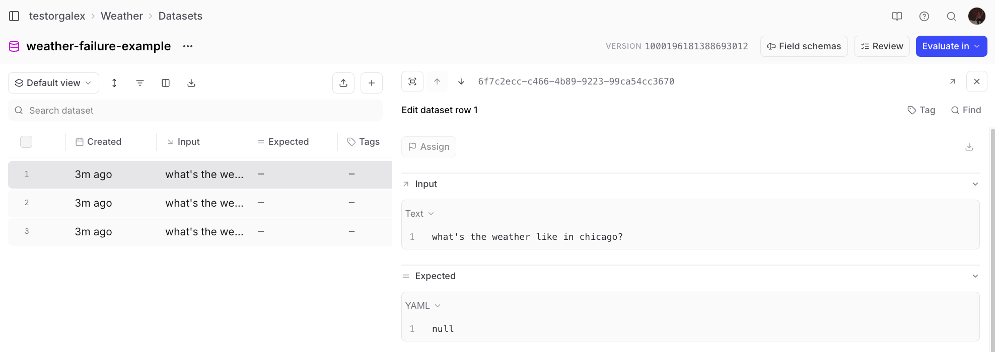 Clean dataset